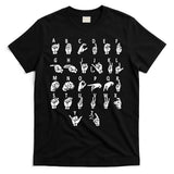 Sign Language Alphabet For ASL Interpreter Deaf Teacher Stud T-Shirt