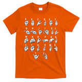 Sign Language Alphabet For ASL Interpreter Deaf Teacher Stud T-Shirt