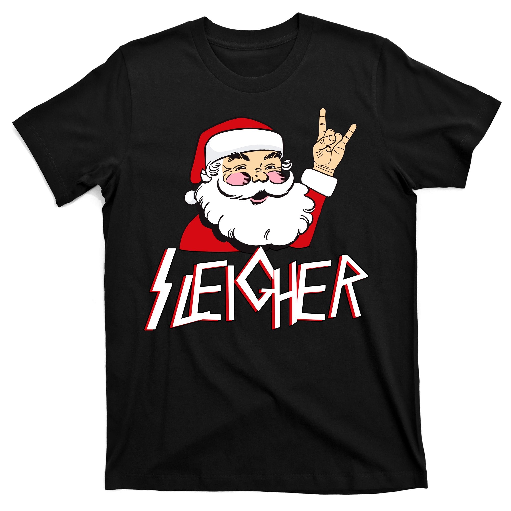 Sleigher Santa Rocks T-Shirt