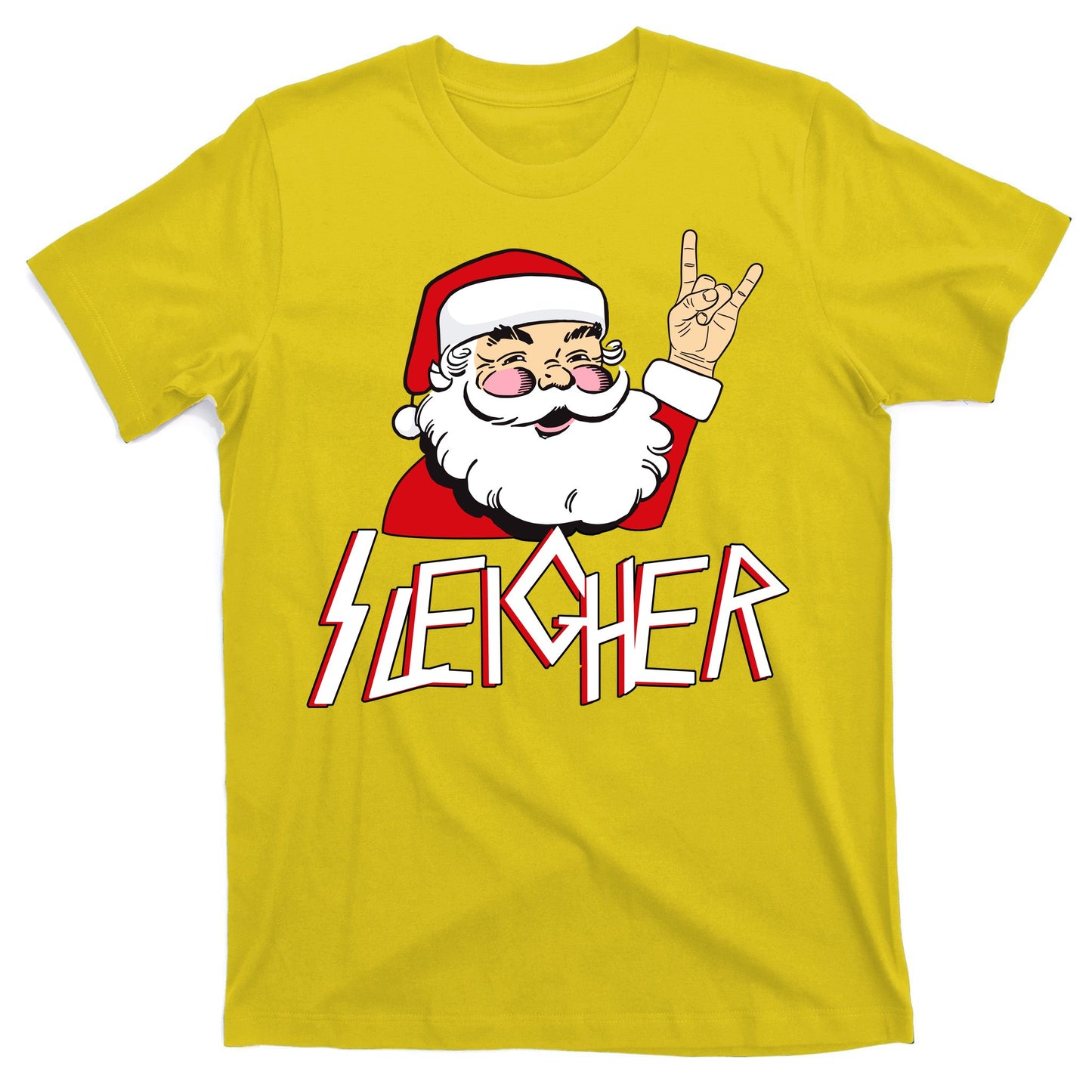 Sleigher Santa Rocks T-Shirt