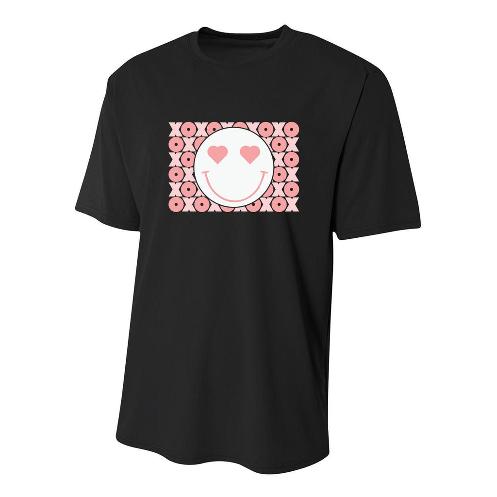 Smiley Love Happy Face Valentines Gift For Valentine Day Youth Performance Sprint T-Shirt