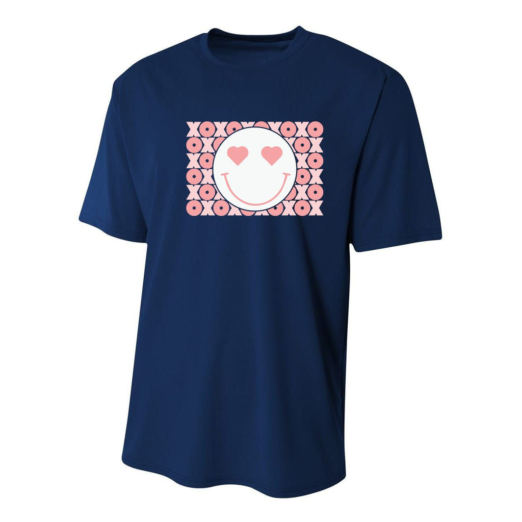 Smiley Love Happy Face Valentines Gift For Valentine Day Youth Performance Sprint T-Shirt