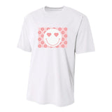 Smiley Love Happy Face Valentines Gift For Valentine Day Youth Performance Sprint T-Shirt