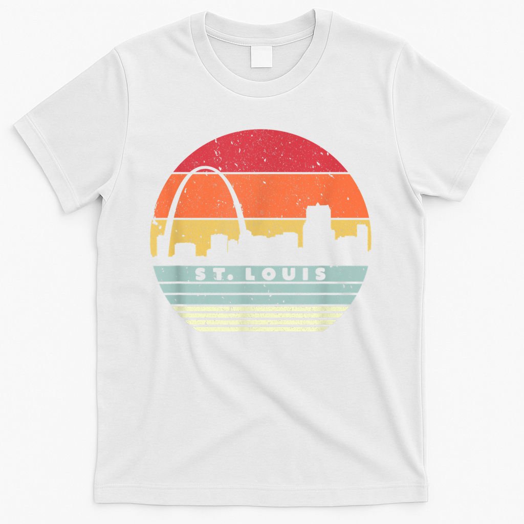St. Louis Souvenir Shirt. Retro Style USA Skyline T-Shirt