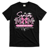 Senior Mom Class Of 2025 Senior 2025 Coquette Bow T-Shirt