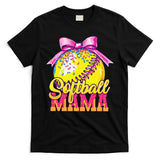 Softball Mama Ice Cream Drip Cheer Mom Game Day Mothers Day T-Shirt