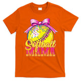 Softball Mama Ice Cream Drip Cheer Mom Game Day Mothers Day T-Shirt
