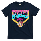 Softball Mama Ice Cream Drip Cheer Mom Game Day Mothers Day T-Shirt