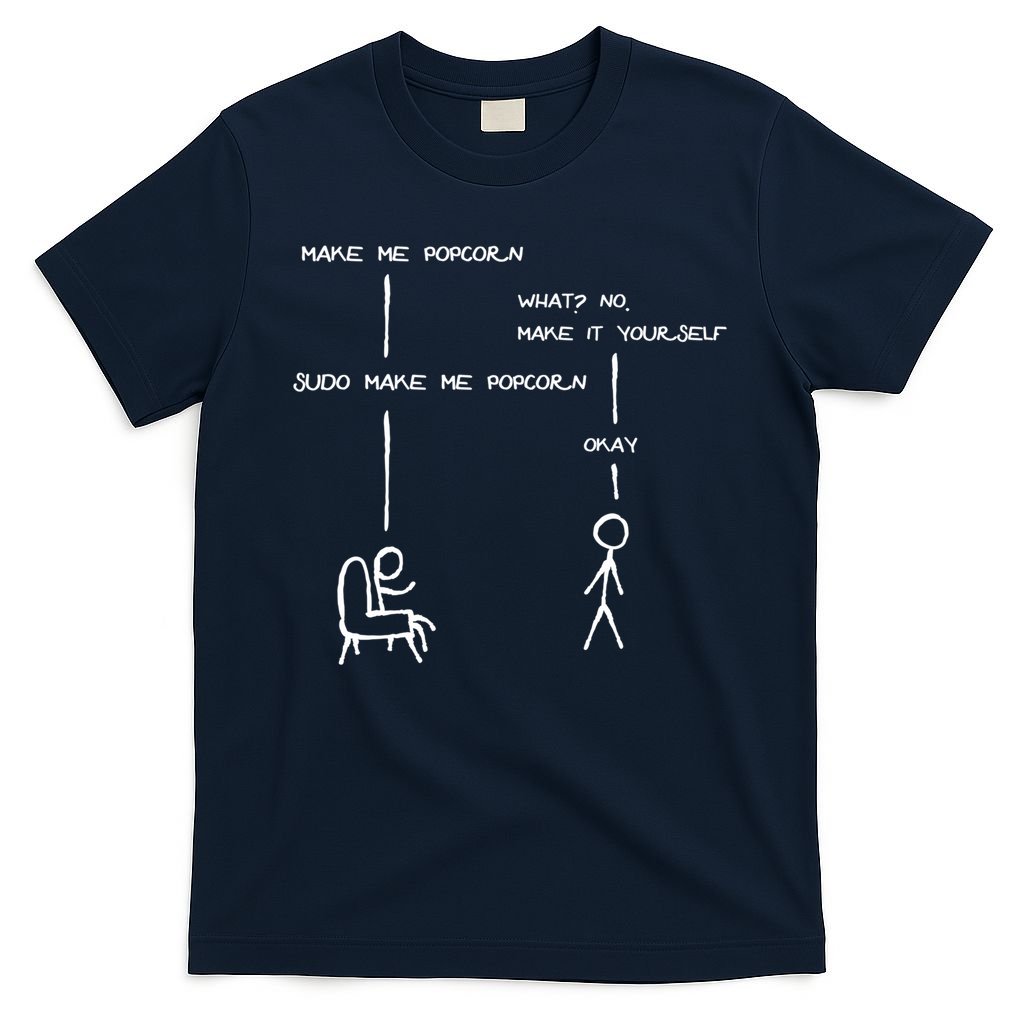 Sudo Make Me Popcorn - Funny Programming Jokes T-Shirt