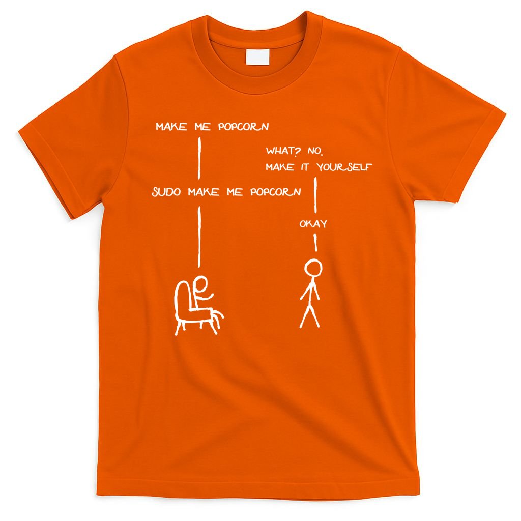 Sudo Make Me Popcorn - Funny Programming Jokes T-Shirt