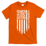 Scan Me President Trump Dancing Code American Flag T-Shirt
