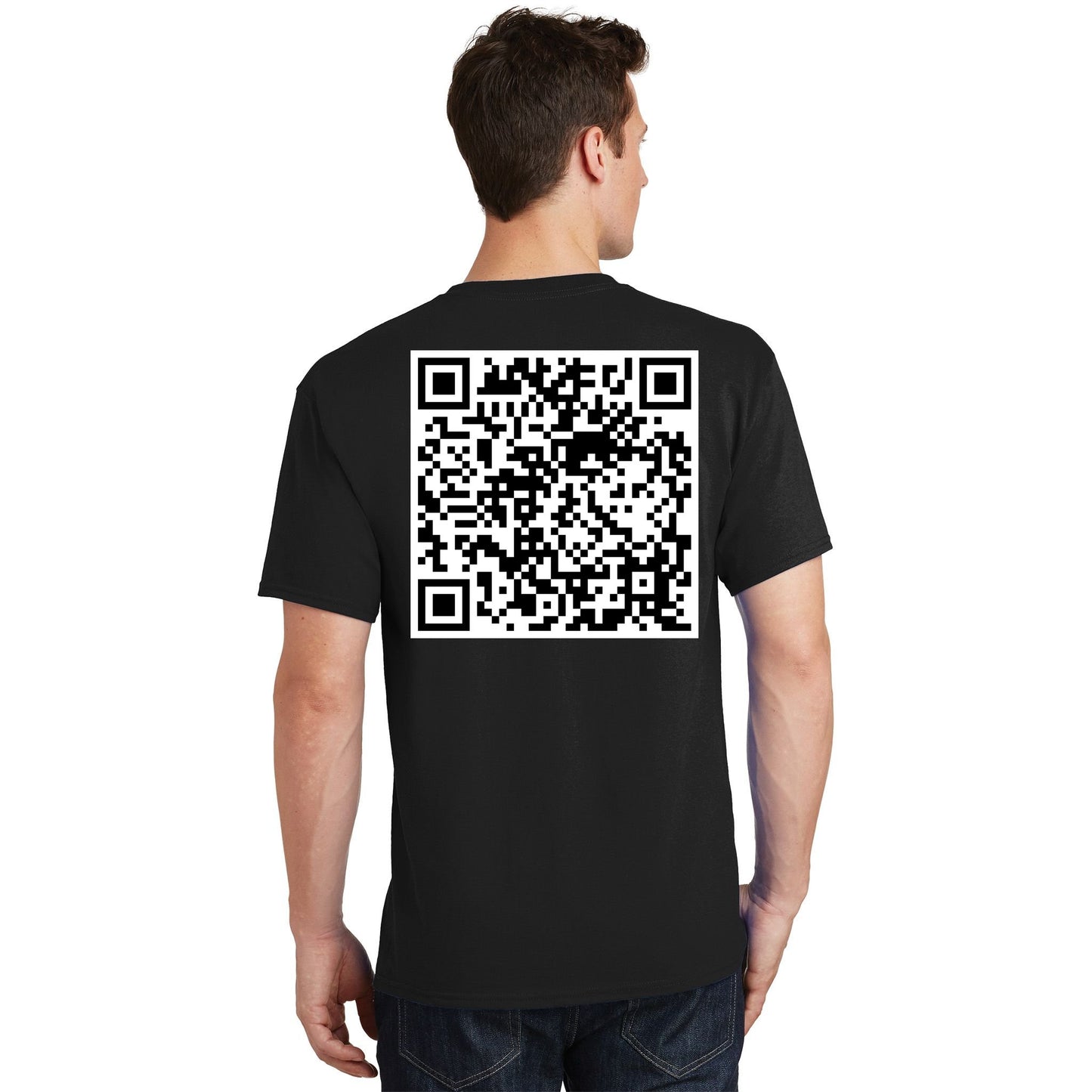 Scan Me QR Code Jesus Loves You Funny Christian  T-Shirt