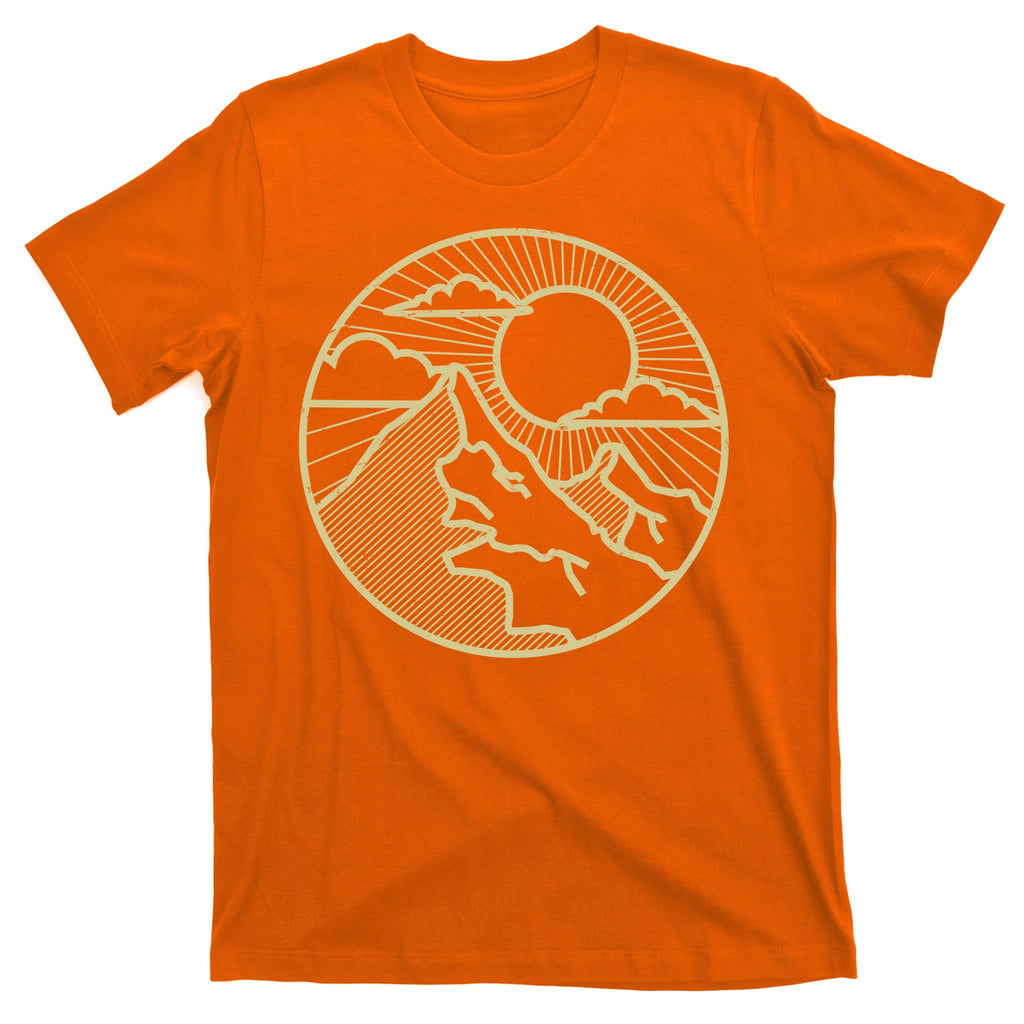 Sunset Mountain Retro T-Shirt