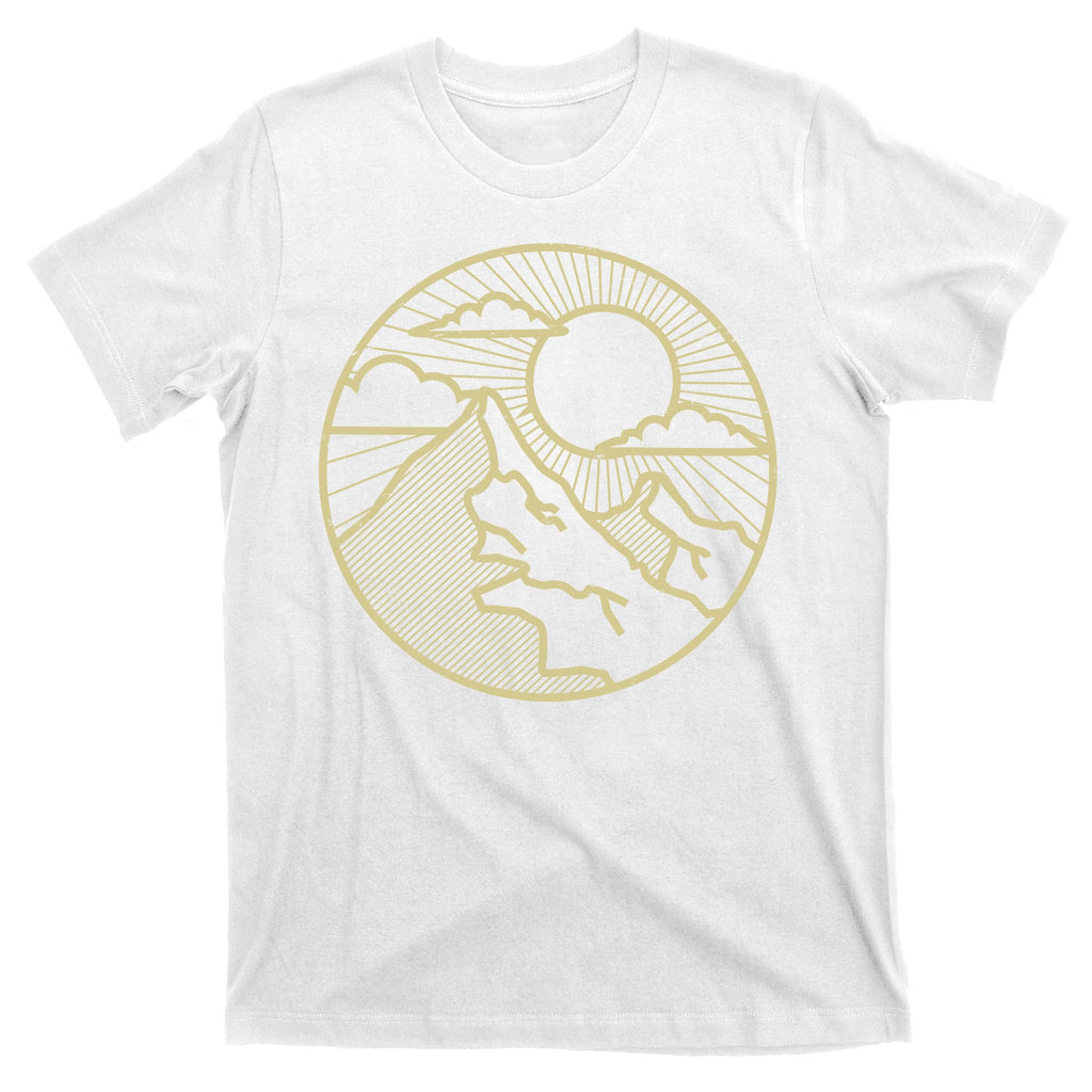Sunset Mountain Retro T-Shirt