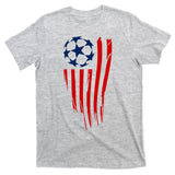 Soccer Ball American Flag T-Shirt