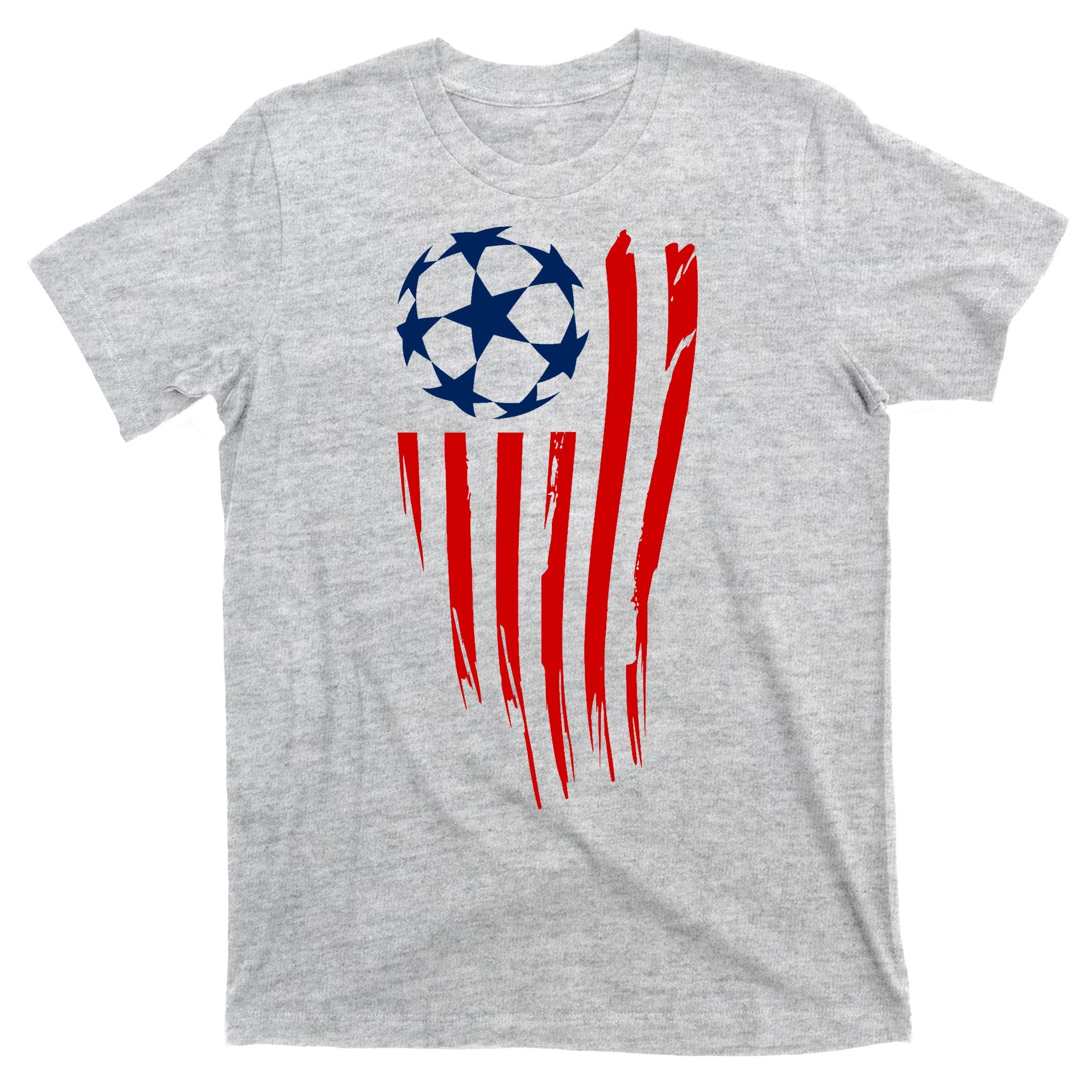 Soccer Ball American Flag T-Shirt