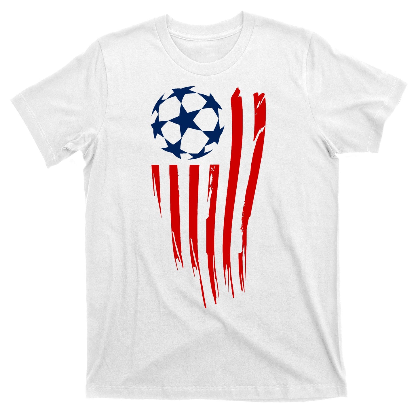 Soccer Ball American Flag T-Shirt