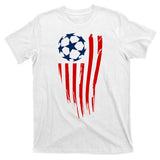 Soccer Ball American Flag T-Shirt