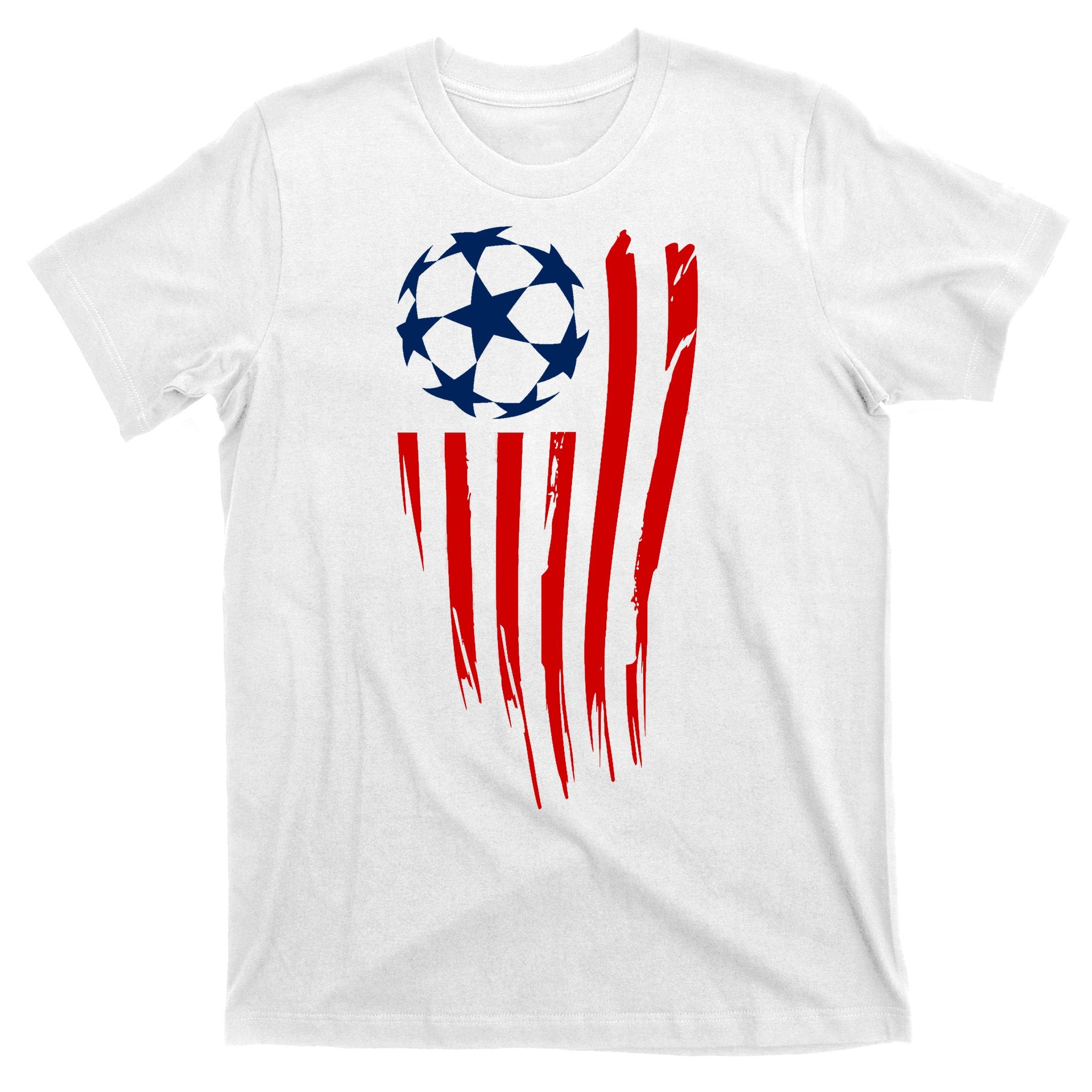 Soccer Ball American Flag T-Shirt