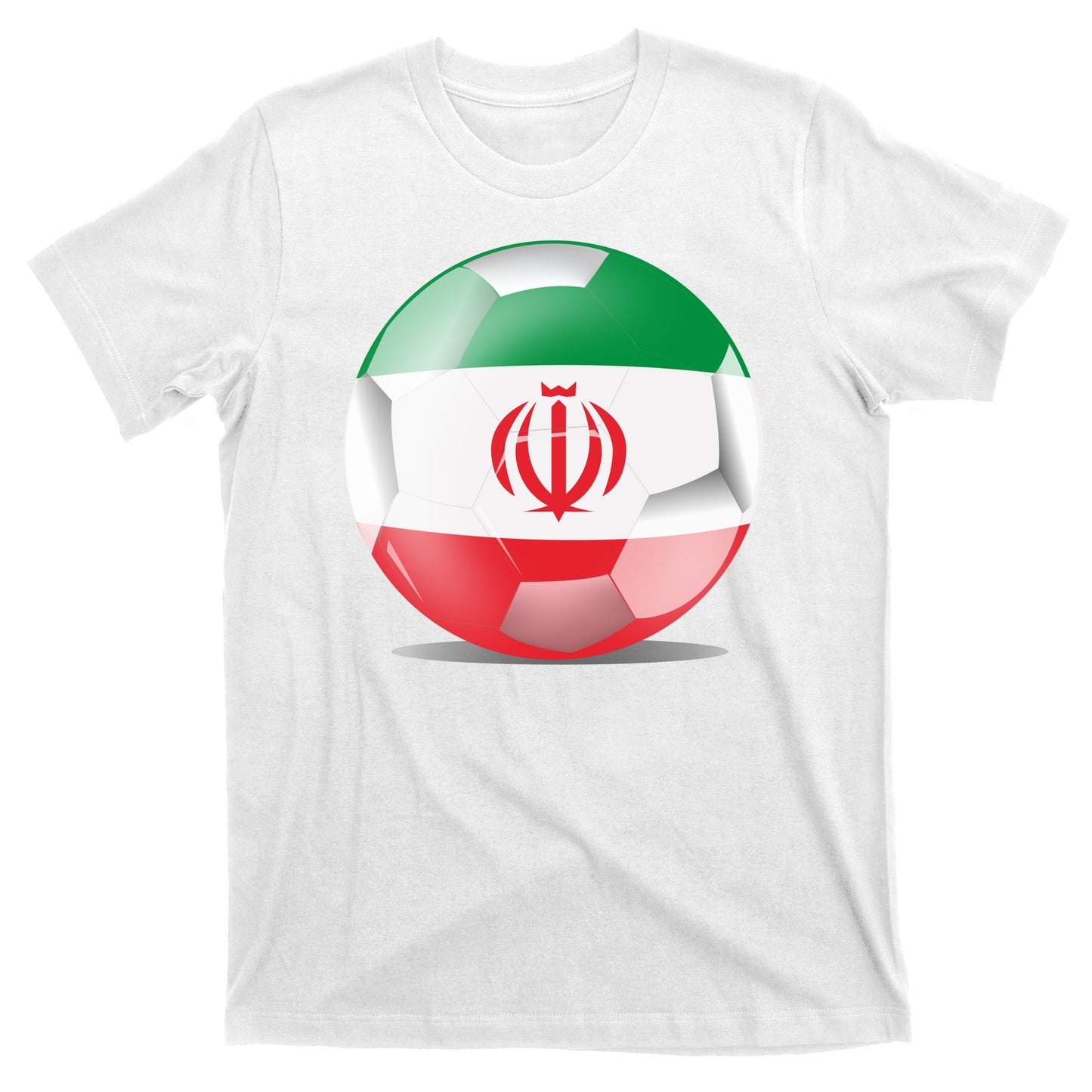 Soccer Ball Country Flag Iran T-Shirt