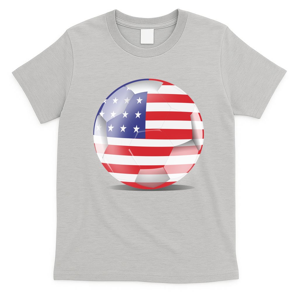 Soccer Ball Country Flag USA T-Shirt