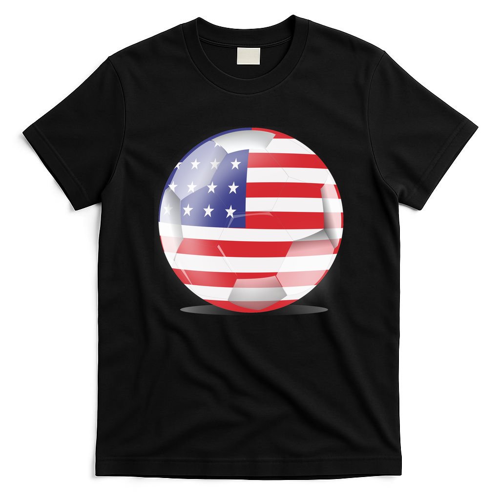 Soccer Ball Country Flag USA T-Shirt