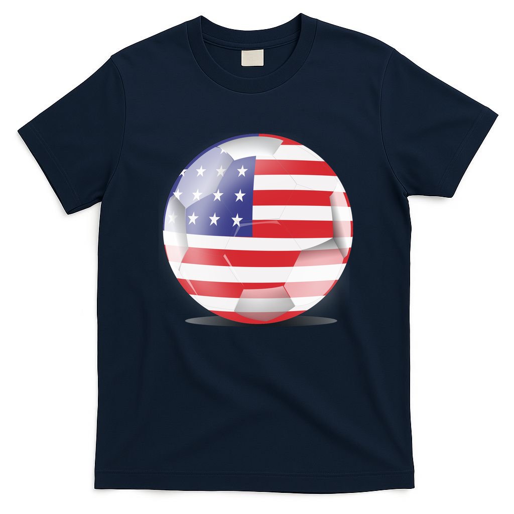 Soccer Ball Country Flag USA T-Shirt