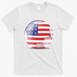 Soccer Ball Country Flag USA T-Shirt