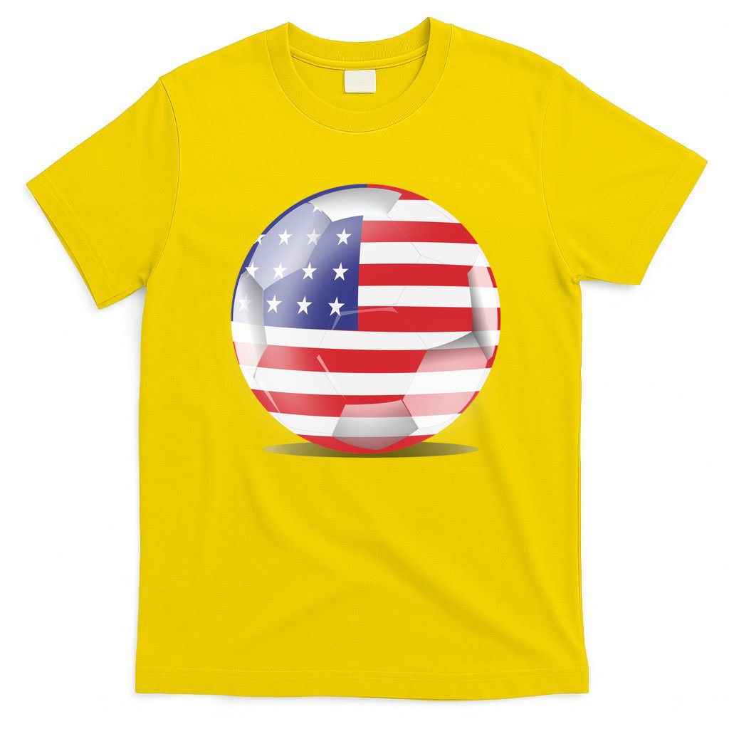 Soccer Ball Country Flag USA T-Shirt