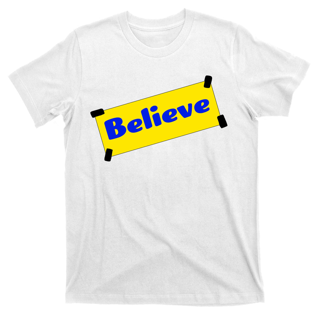 Soccer Believe Faith Coach Richmond Lasso T-Shirt