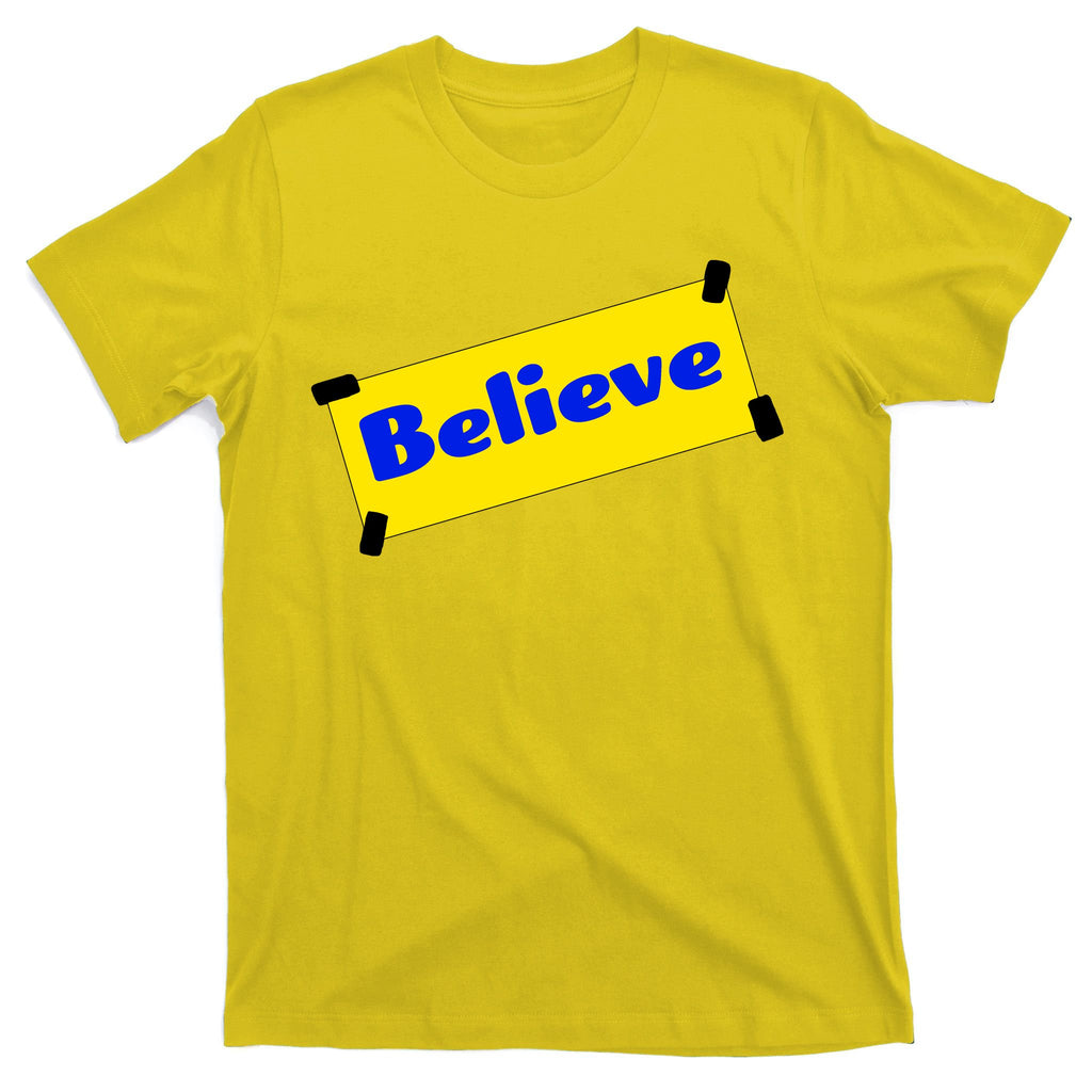 Soccer Believe Faith Coach Richmond Lasso T-Shirt