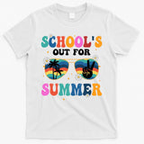 Schools Out For Summer Hippie Retro T-Shirt