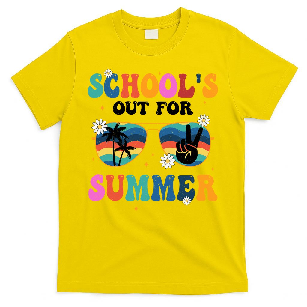 Schools Out For Summer Hippie Retro T-Shirt