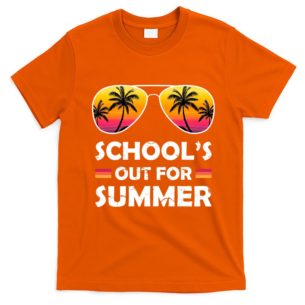 School's Out For Summer Palm Trees T-Shirt