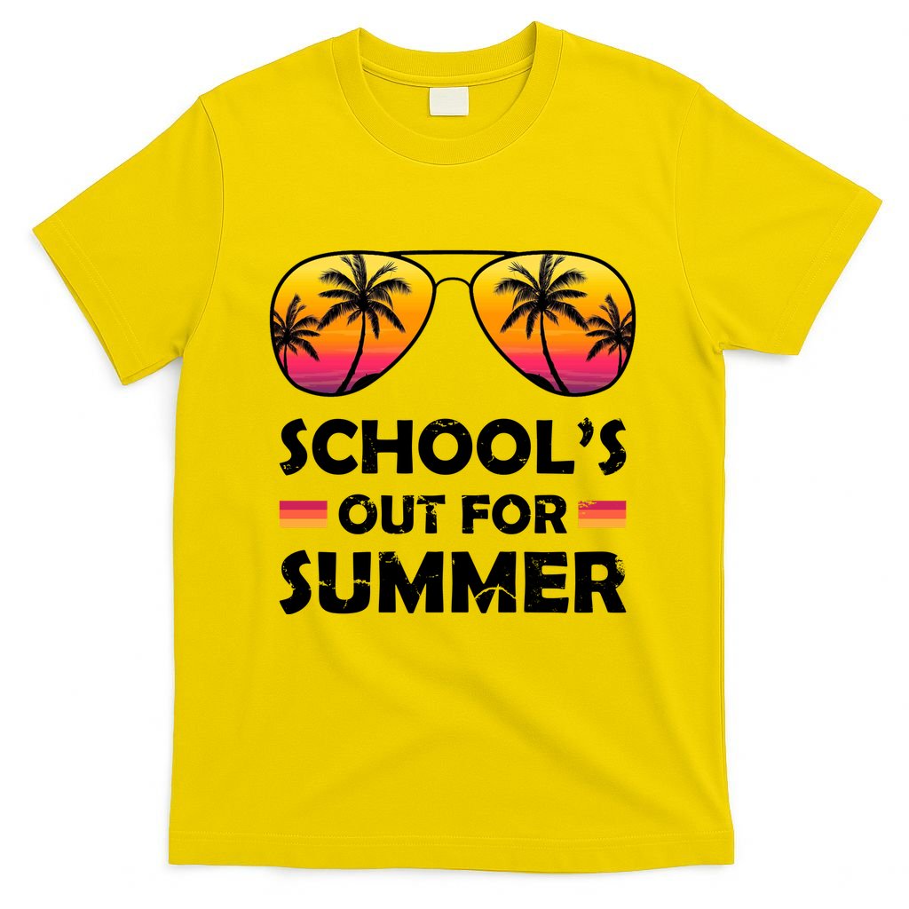School's Out For Summer Palm Trees T-Shirt