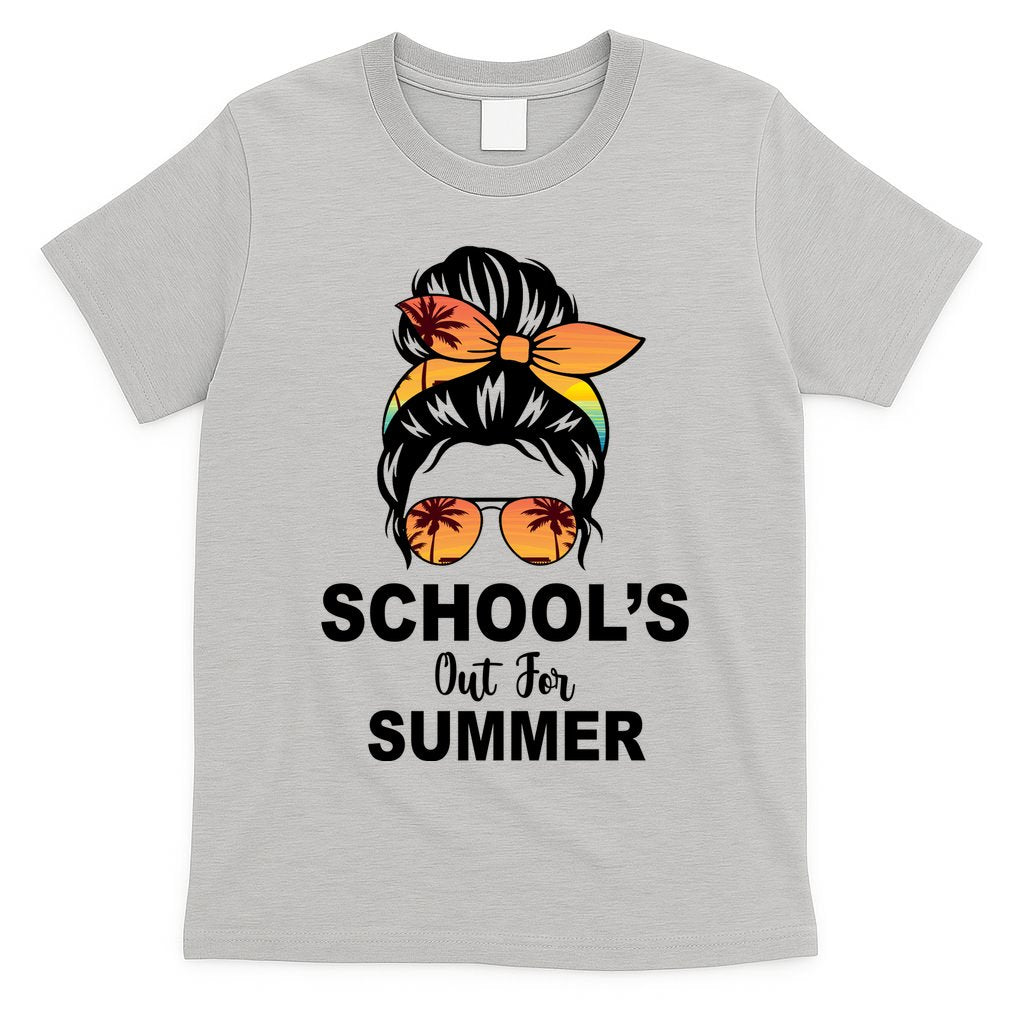 Schools Out For Summer Female Bun Sunglass T-Shirt