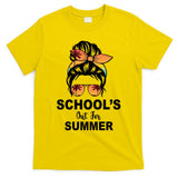 Schools Out For Summer Female Bun Sunglass T-Shirt