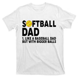 Softball Dad Like A Baseball Dad But With Bigger Balls T-Shirt