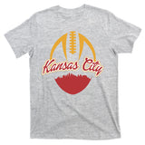 Silhouette Of Kansas City KC Football Fan T-Shirt