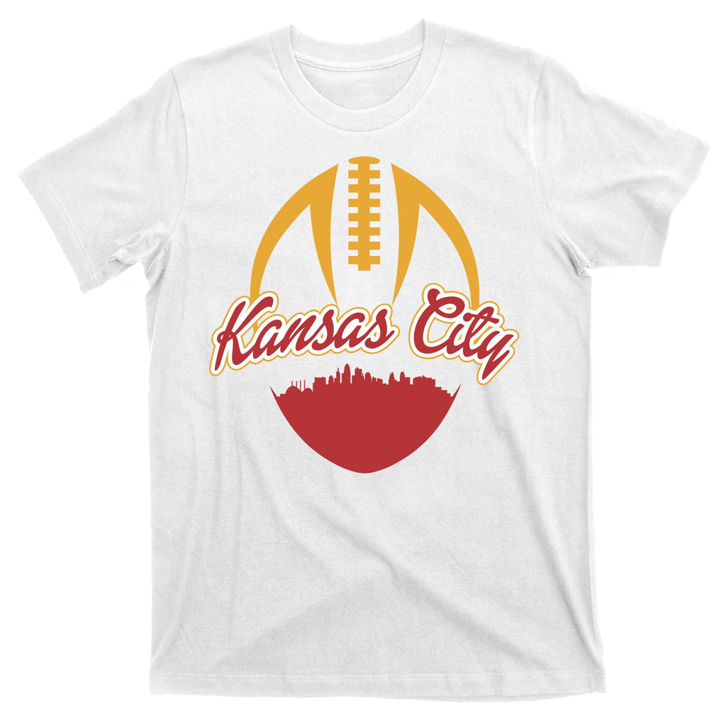 Silhouette Of Kansas City KC Football Fan T-Shirt