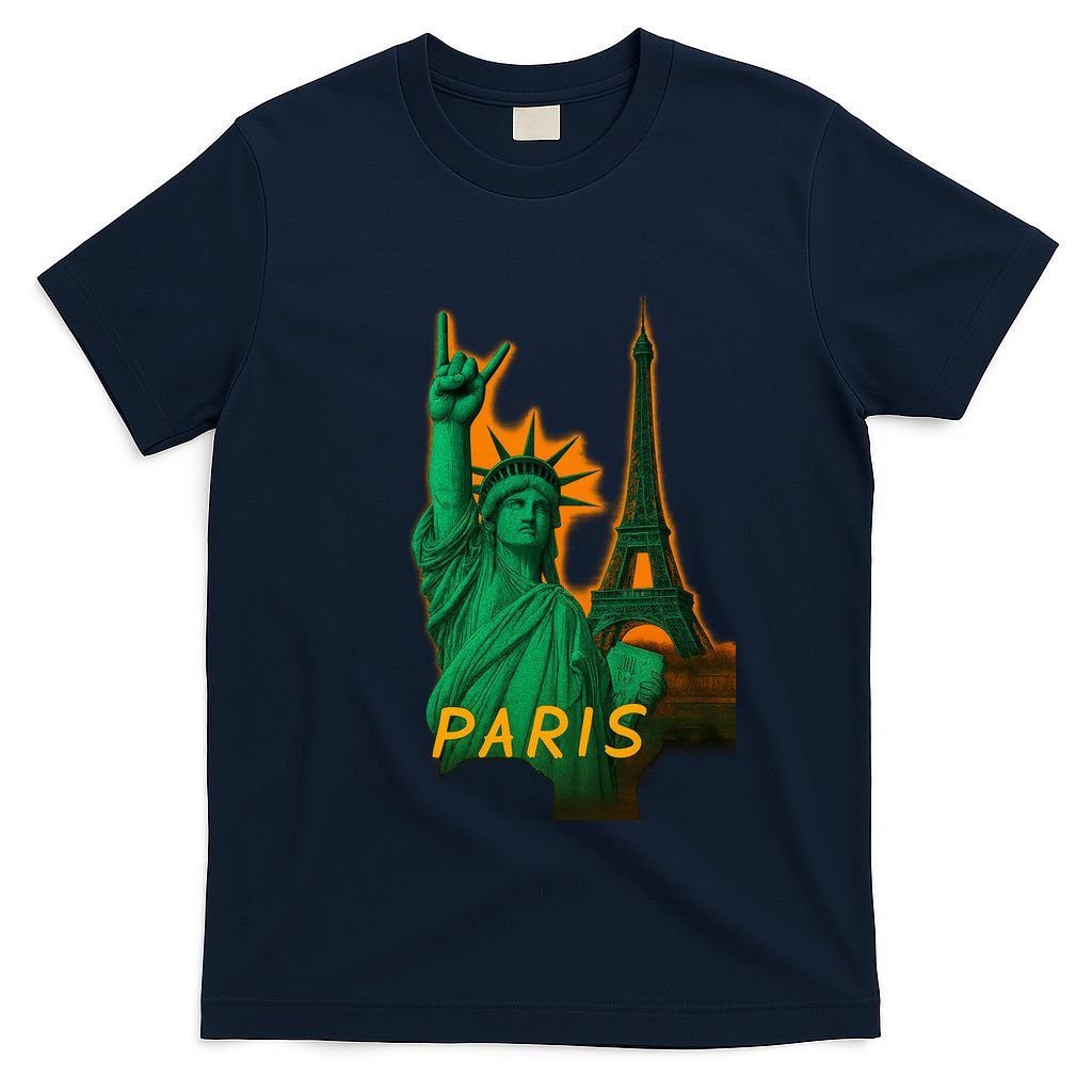 Statue Of Liberty Peace Sign T-Shirt