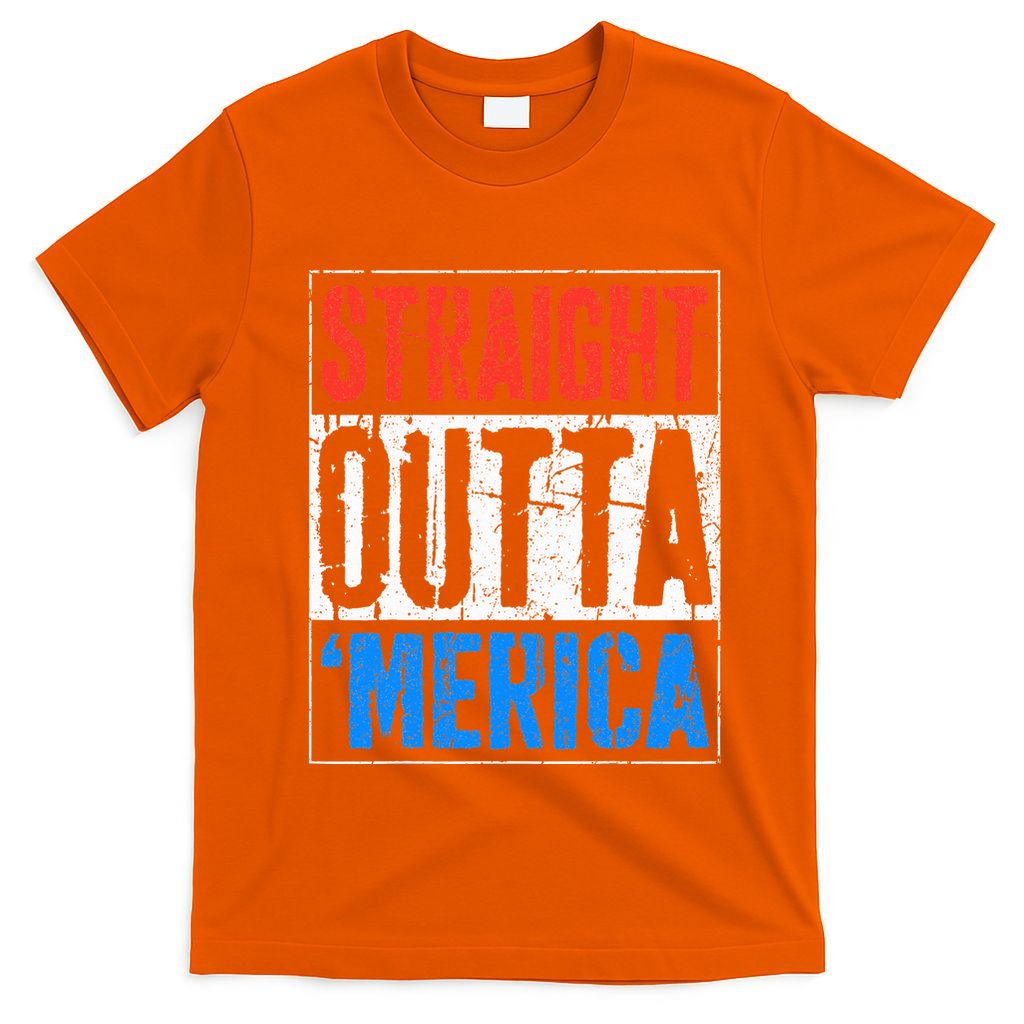 Straight Outta Merica 4th Of July T-Shirt