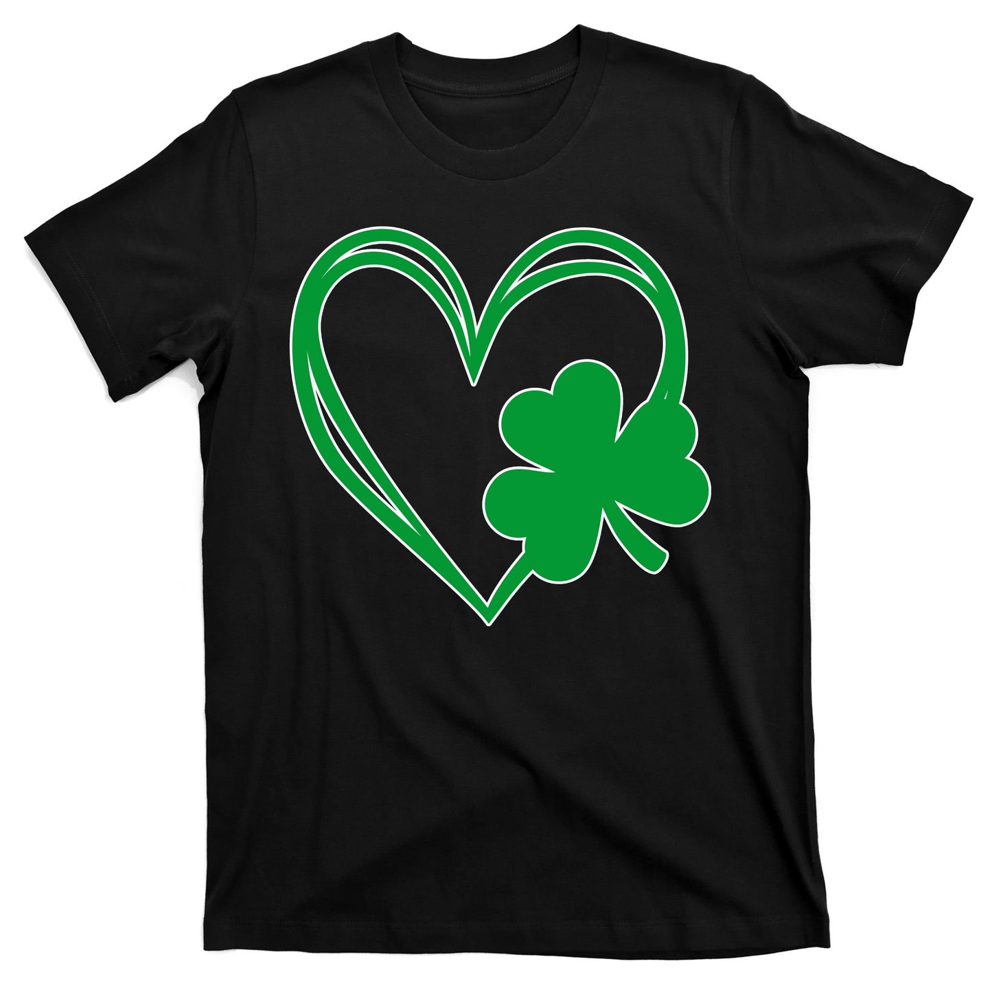 St Patricks Day Shamrock Heart T-Shirt
