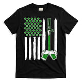 St. Patrick's Day Beer Tap USA American Flag T-Shirt