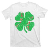 St Patrick's Day Baseball Catcher Pitcher Shamrock T-Shirt
