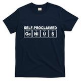Self Proclaimed Genius Funny Periodic Table T-Shirt