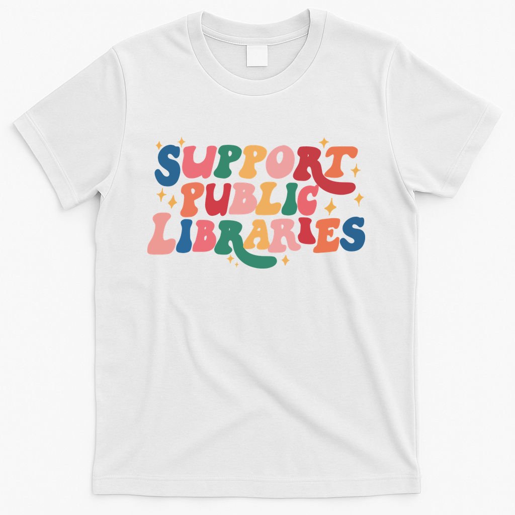 Support Public Libraries 4th Of July T-Shirt