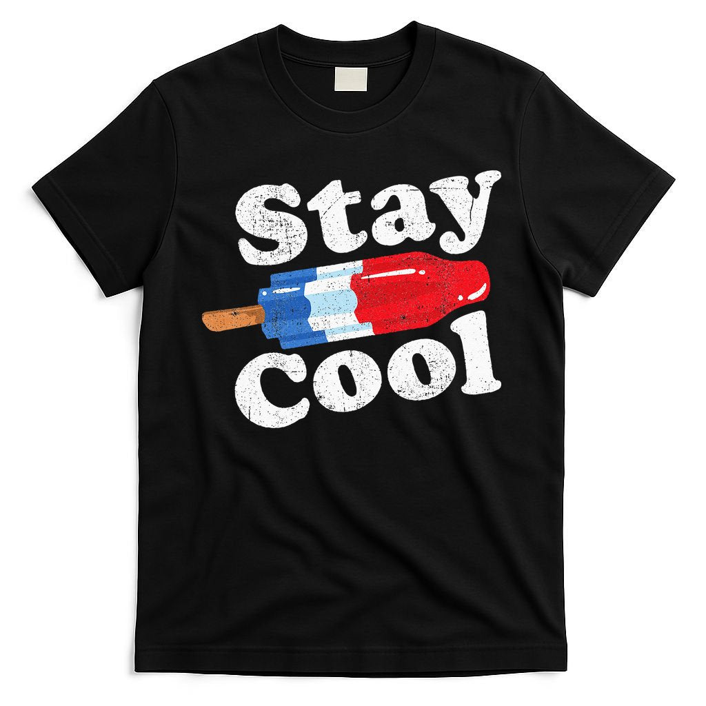 Summer Popsicle Stay Cool Funny Bomb Retro 80s Pop Gift T-Shirt