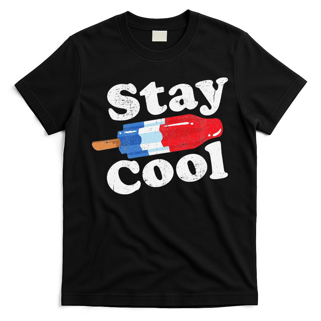 Summer Popsicle Stay Cool Funny Bomb Retro 80s Pop Gift T-Shirt
