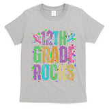 School Rocks Back To School Rockin 12th Grade Rocks T-Shirt